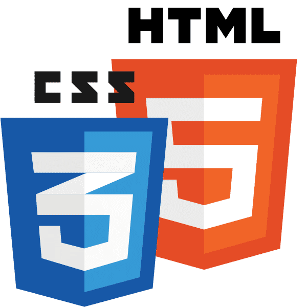 logo HTML et CSS page applications web